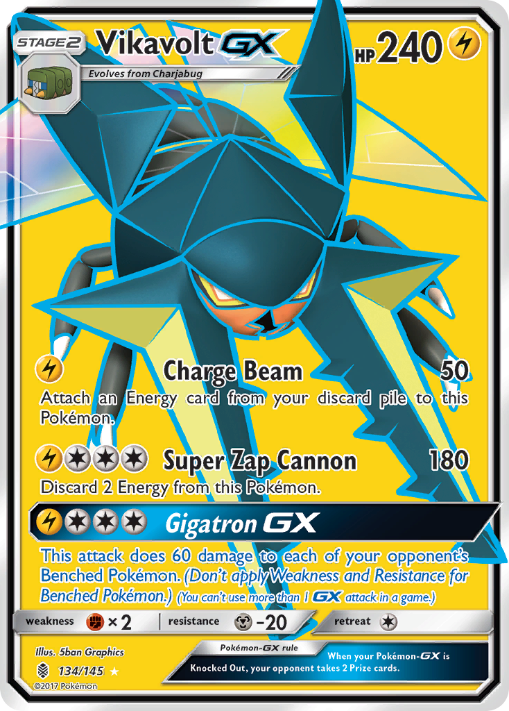 Vikavolt GX (134/145) [Sun & Moon: Guardians Rising] | Fandemonia Ltd