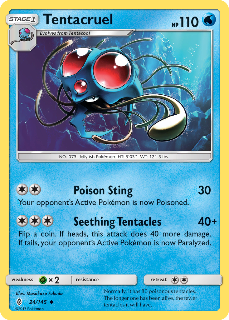 Tentacruel (24/145) [Sun & Moon: Guardians Rising] | Fandemonia Ltd