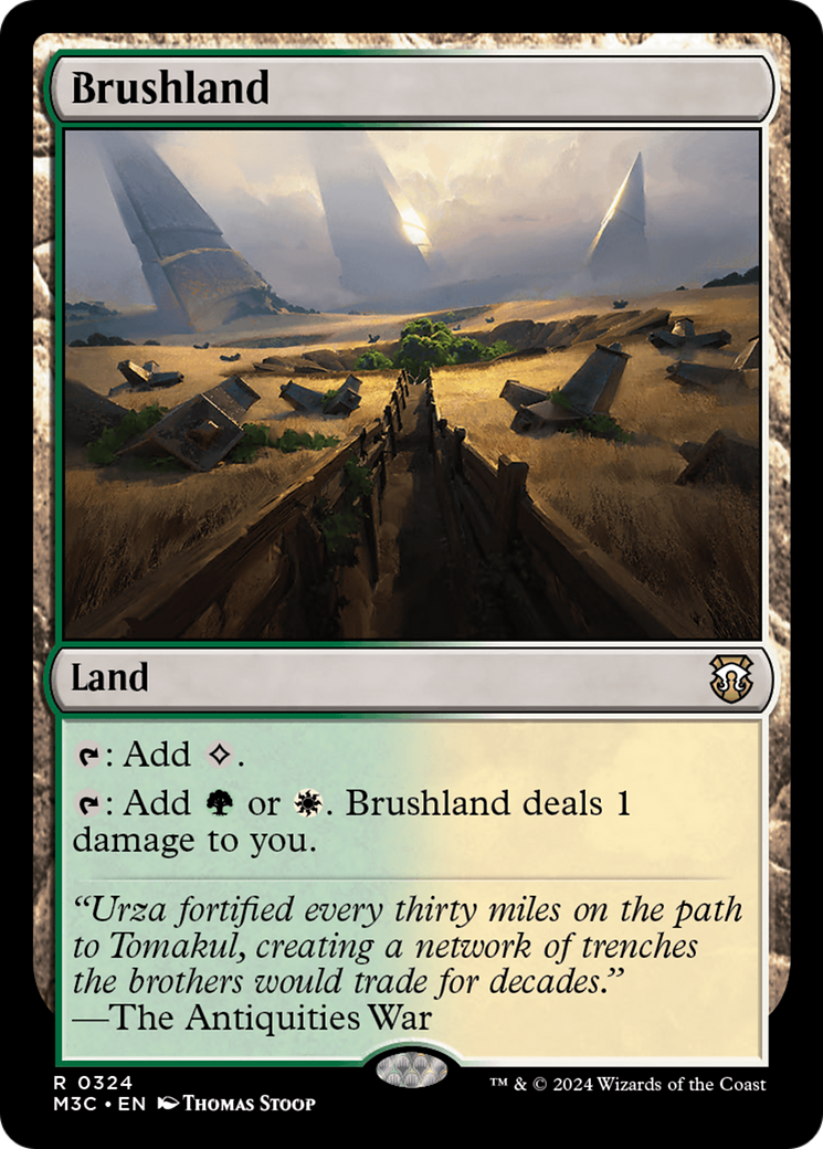 Brushland (Ripple Foil) [Modern Horizons 3 Commander] | Fandemonia Ltd