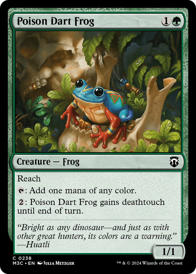 Poison Dart Frog (Ripple Foil) [Modern Horizons 3 Commander] | Fandemonia Ltd