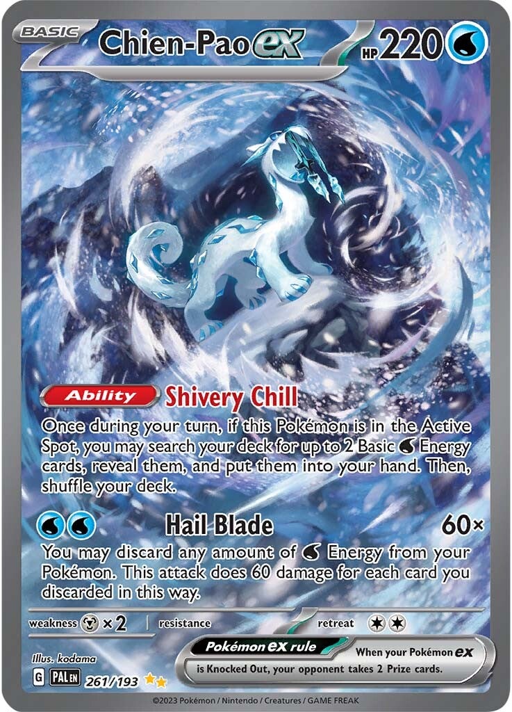 Chien-Pao ex (261/193) [Scarlet & Violet: Paldea Evolved] | Fandemonia Ltd