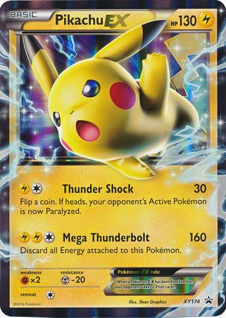 Pikachu EX (XY174) (Jumbo Card) [XY: Black Star Promos] | Fandemonia Ltd