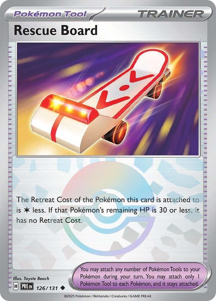 Rescue Board (126/131) (Poke Ball Pattern) [Scarlet & Violet: Prismatic Evolutions] | Fandemonia Ltd