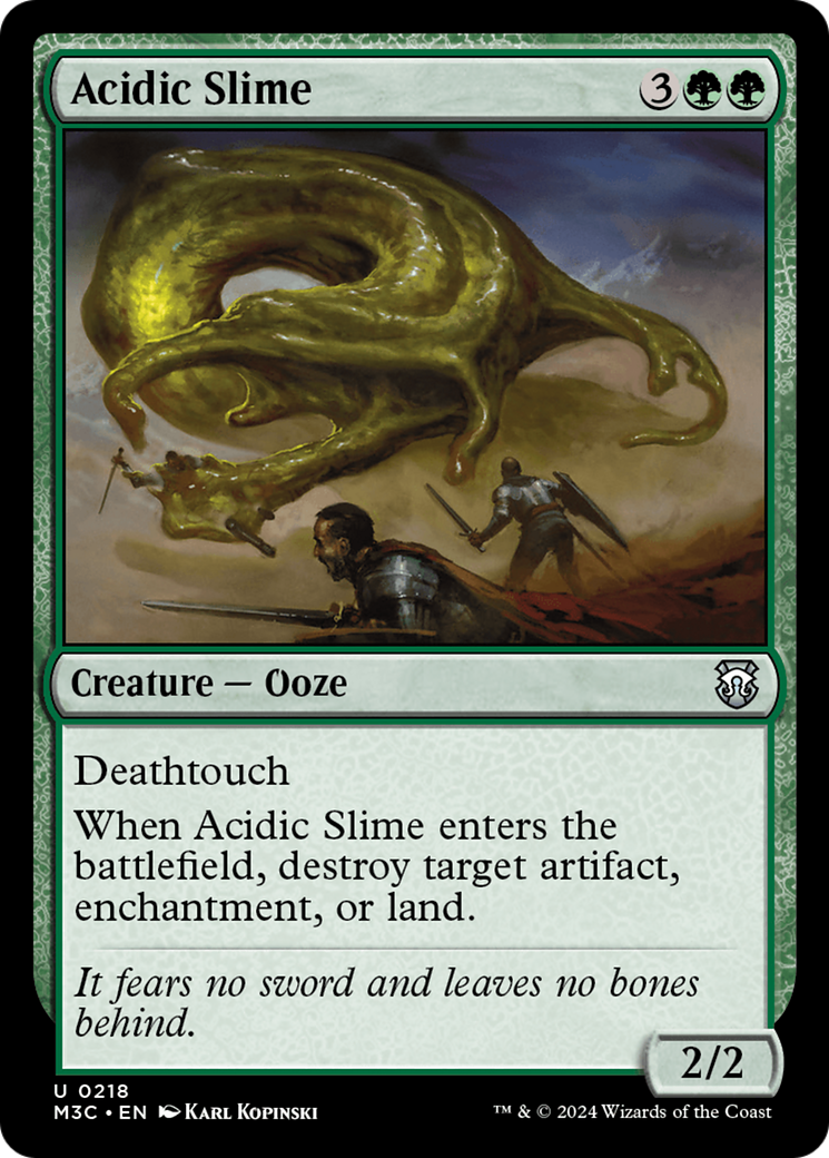 Acidic Slime (Ripple Foil) [Modern Horizons 3 Commander] | Fandemonia Ltd