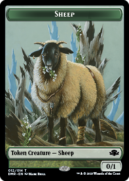 Zombie // Sheep Double-Sided Token [Dominaria Remastered Tokens] | Fandemonia Ltd