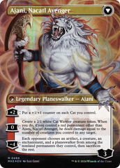 Ajani, Nacatl Pariah // Ajani, Nacatl Avenger (Borderless) (Textured Foil) [Modern Horizons 3] | Fandemonia Ltd