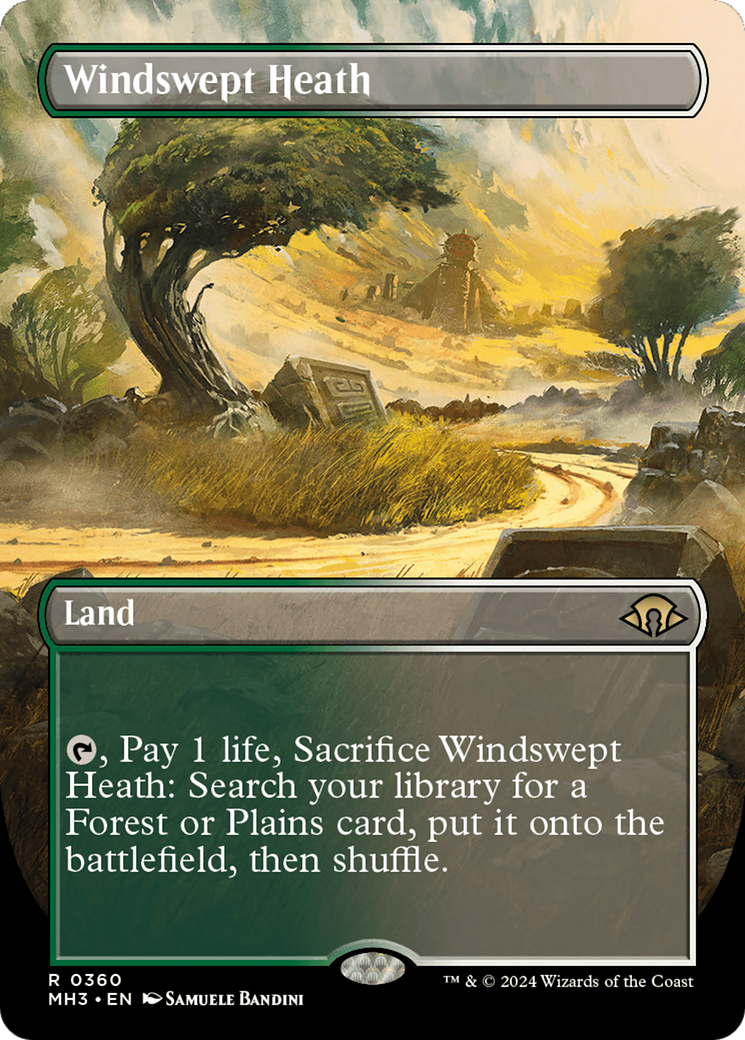 Windswept Heath (Borderless) [Modern Horizons 3] | Fandemonia Ltd