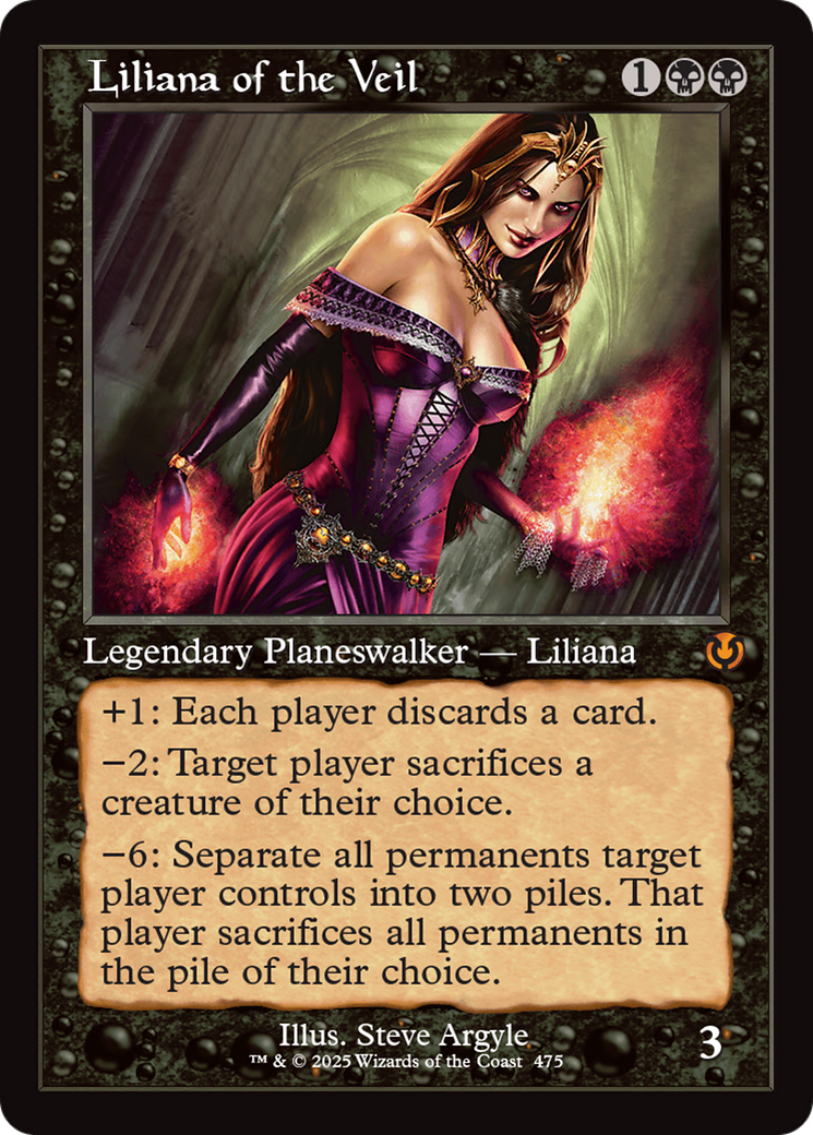 Liliana of the Veil (Retro Frame) [Innistrad Remastered] | Fandemonia Ltd