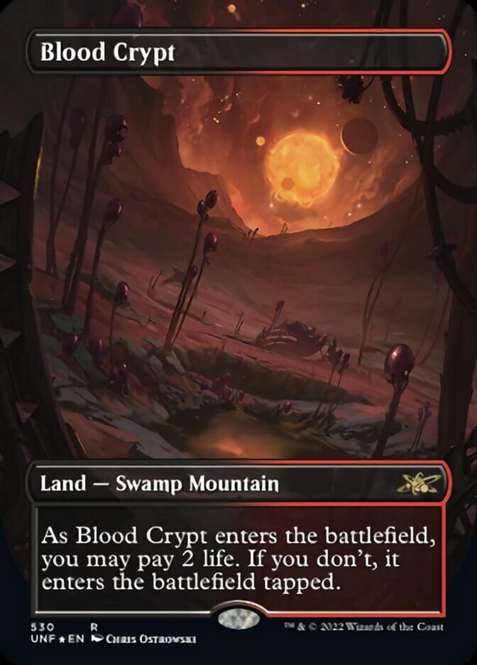 Blood Crypt (Borderless) (Galaxy Foil) [Unfinity] | Fandemonia Ltd