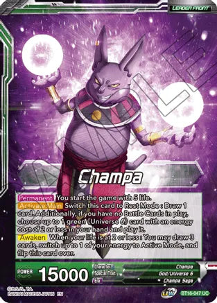 Champa // Champa, Victory at All Costs (BT16-047) [Realm of the Gods] | Fandemonia Ltd