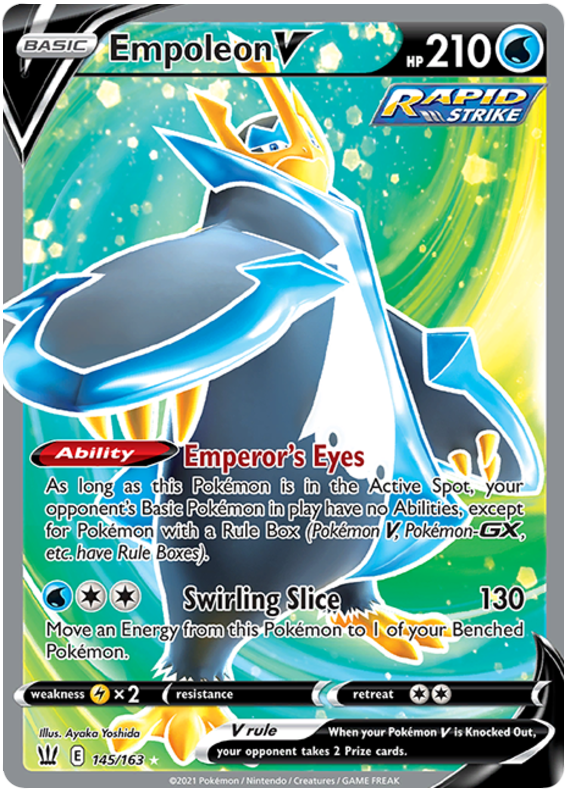 Empoleon V (145/163) [Sword & Shield: Battle Styles] | Fandemonia Ltd