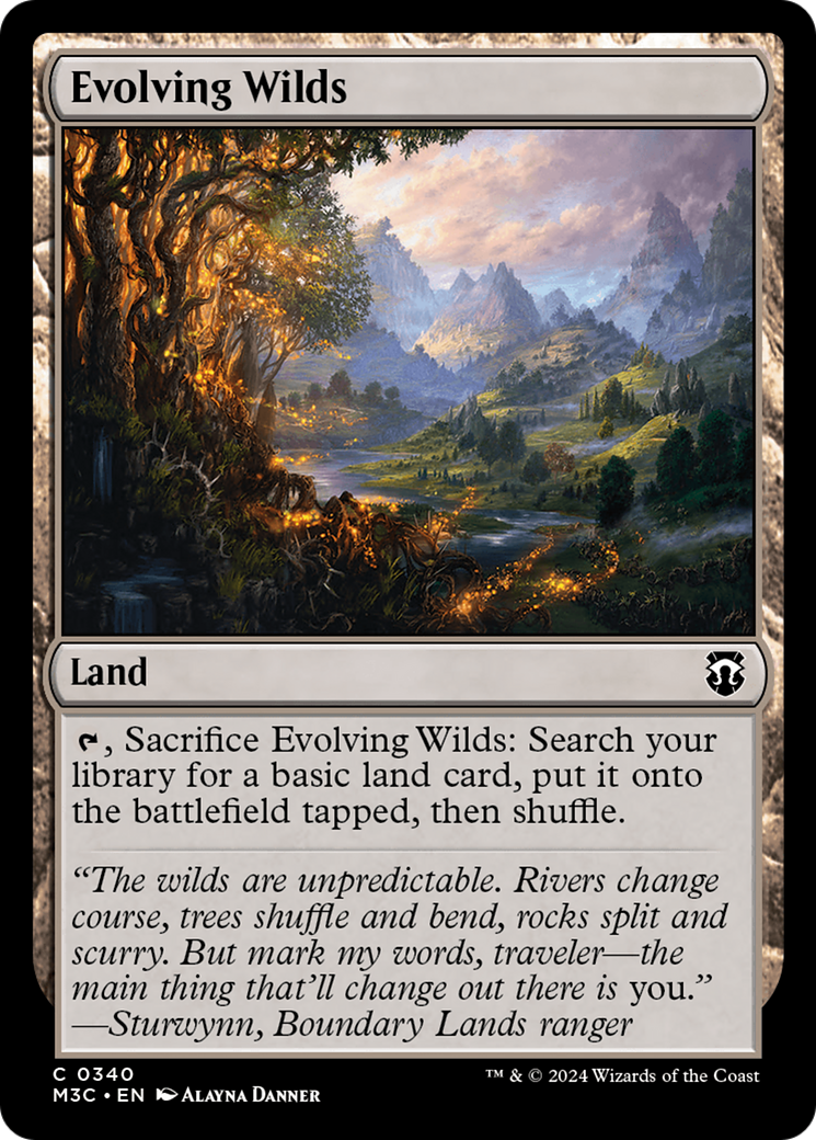 Evolving Wilds (Ripple Foil) [Modern Horizons 3 Commander] | Fandemonia Ltd