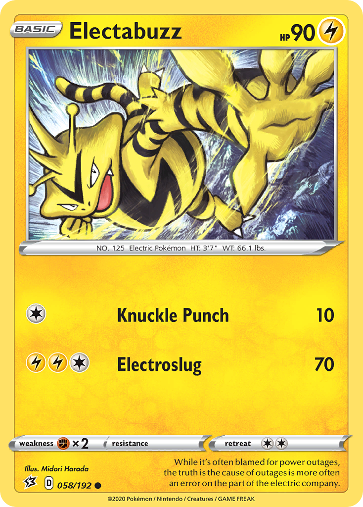 Electabuzz (058/192) [Sword & Shield: Rebel Clash] | Fandemonia Ltd