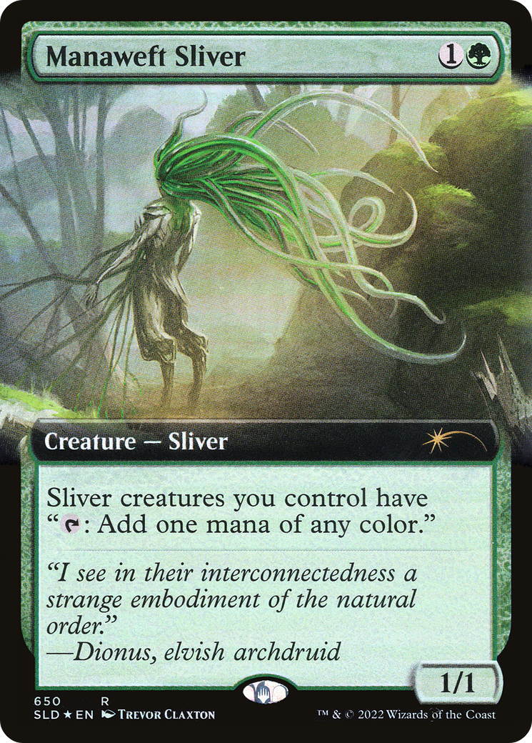 Manaweft Sliver (Extended Art) [Secret Lair Drop Promos] | Fandemonia Ltd