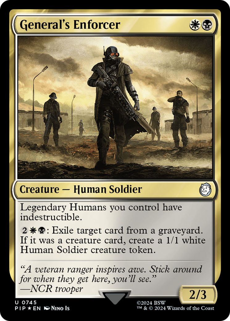 General's Enforcer (Surge Foil) [Fallout] | Fandemonia Ltd