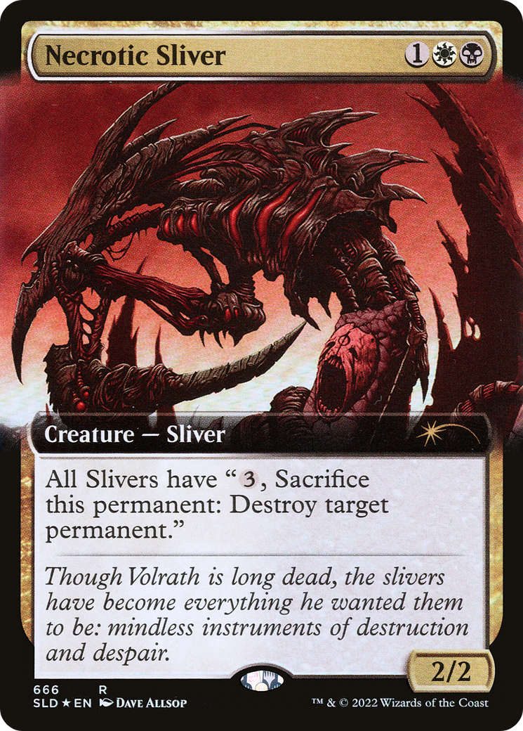 Necrotic Sliver (Extended Art) [Secret Lair Drop Promos] | Fandemonia Ltd