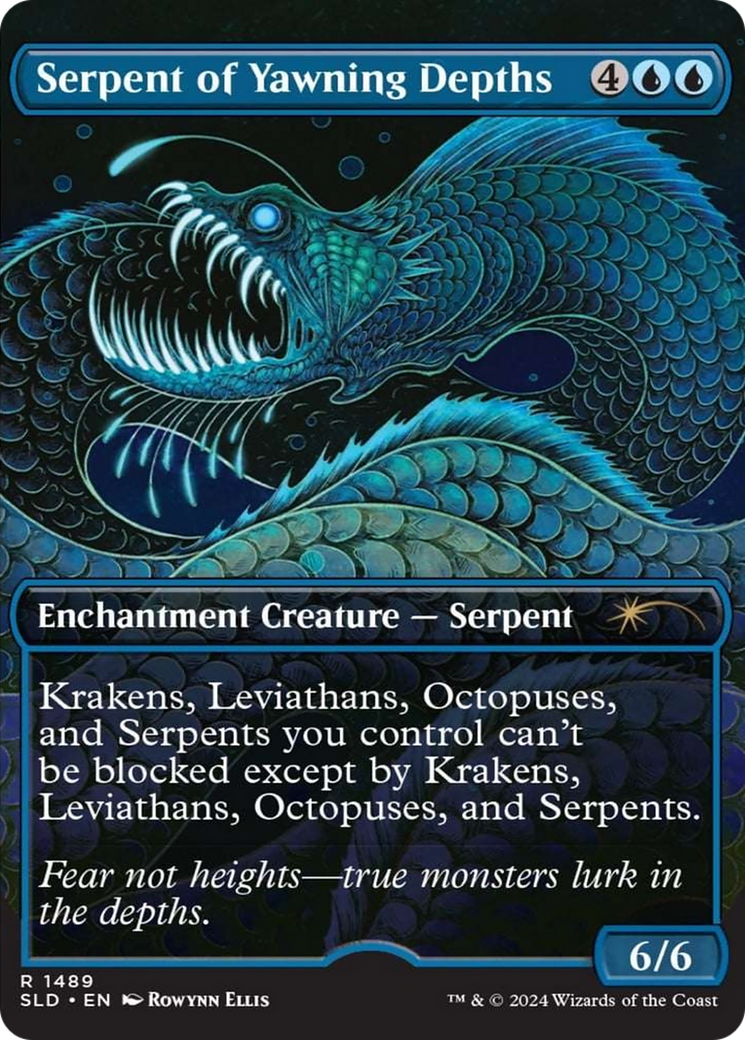 Serpent of Yawning Depths (Rainbow Foil) [Secret Lair Drop Series] | Fandemonia Ltd