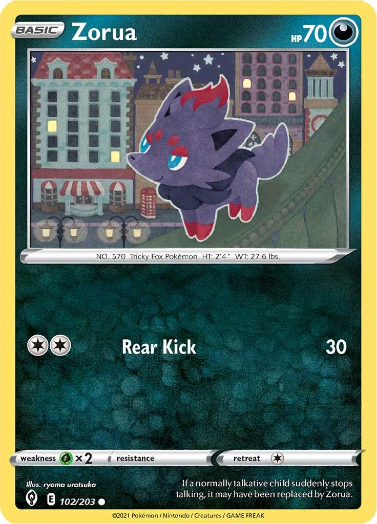 Zorua (102/203) [Sword & Shield: Evolving Skies] | Fandemonia Ltd