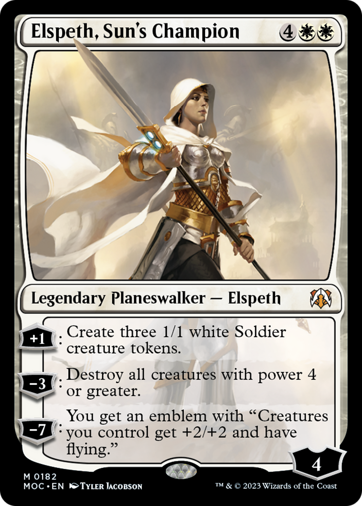 Elspeth, Sun's Champion [March of the Machine Commander] | Fandemonia Ltd