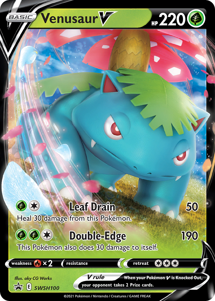 Venusaur V (SWSH100) [Sword & Shield: Black Star Promos] | Fandemonia Ltd