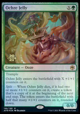 Ochre Jelly [Dungeons & Dragons: Adventures in the Forgotten Realms Prerelease Promos] | Fandemonia Ltd