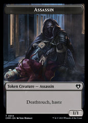 Treasure // Assassin Double-Sided Token [Commander Masters Tokens] | Fandemonia Ltd