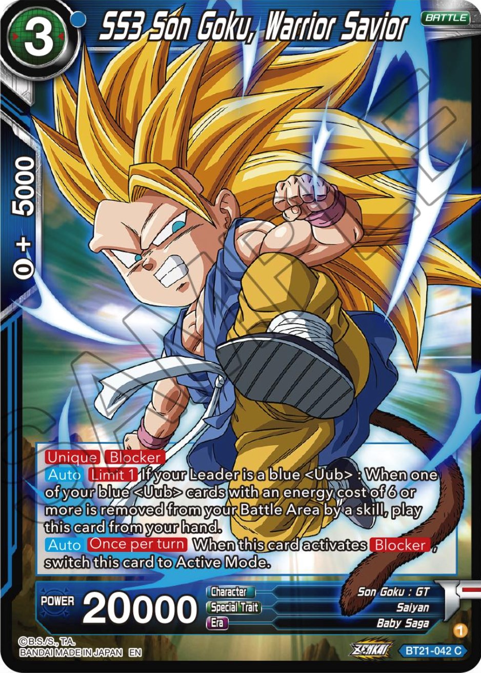 SS3 Son Goku, Warrior Savior (BT21-042) [Wild Resurgence] | Fandemonia Ltd