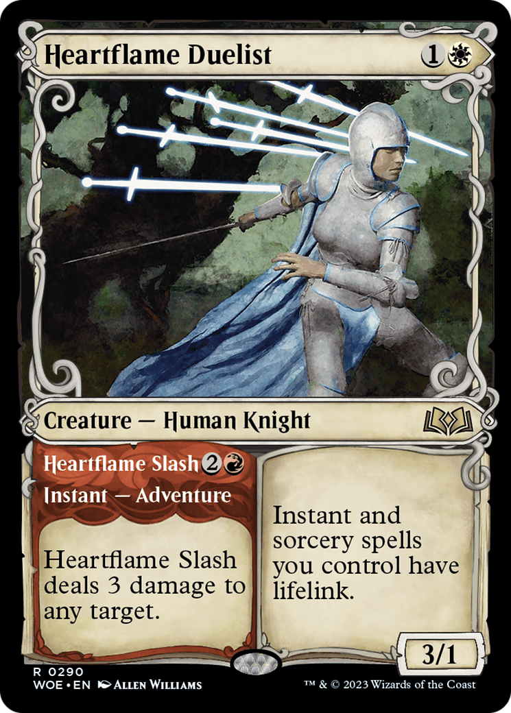 Heartflame Duelist // Heartflame Slash (Showcase) [Wilds of Eldraine] | Fandemonia Ltd