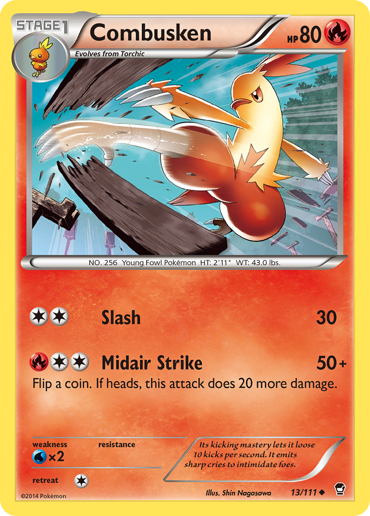 Combusken (13/111) [XY: Furious Fists] | Fandemonia Ltd