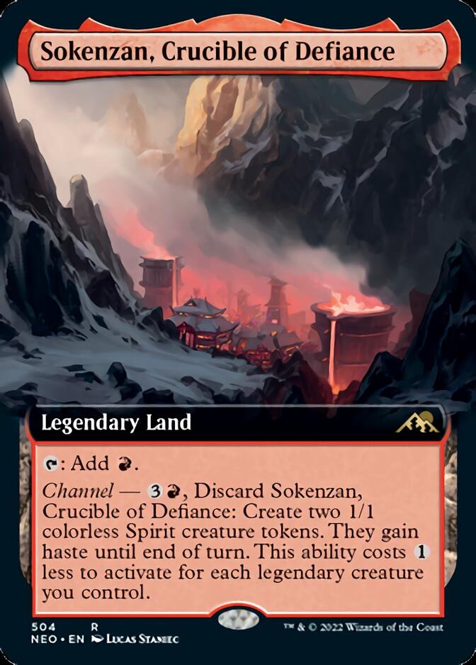 Sokenzan, Crucible of Defiance (Extended Art) [Kamigawa: Neon Dynasty] | Fandemonia Ltd