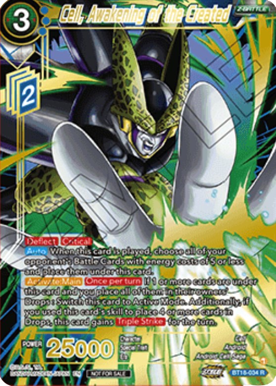 Cell, Awakening of the Created (Zenkai Cup 2022 Top 64) (BT18-034) [Tournament Promotion Cards] | Fandemonia Ltd