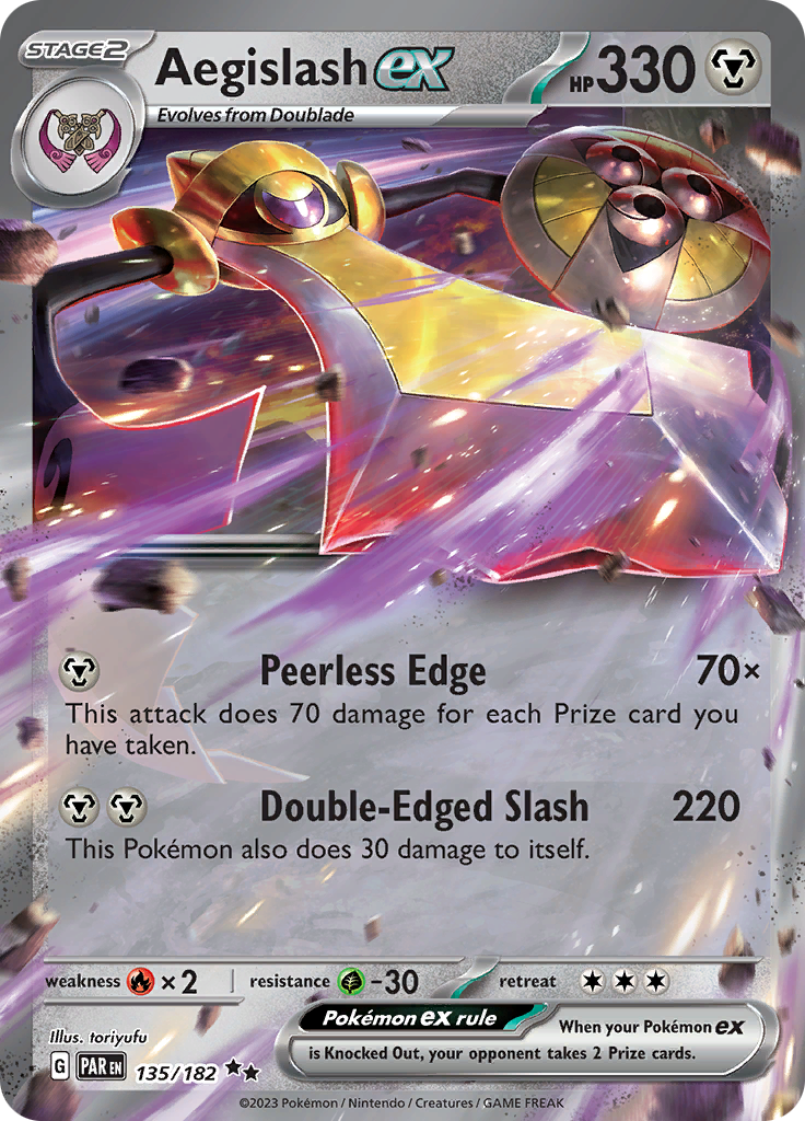 Aegislash ex (135/182) [Scarlet & Violet: Paradox Rift] | Fandemonia Ltd