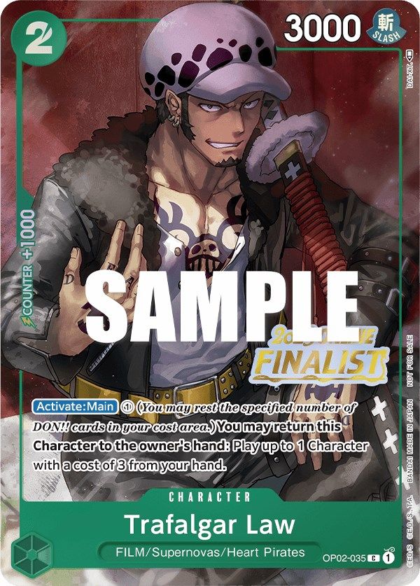 Trafalgar Law (Online Regional 2023) [Finalist] [One Piece Promotion Cards] | Fandemonia Ltd