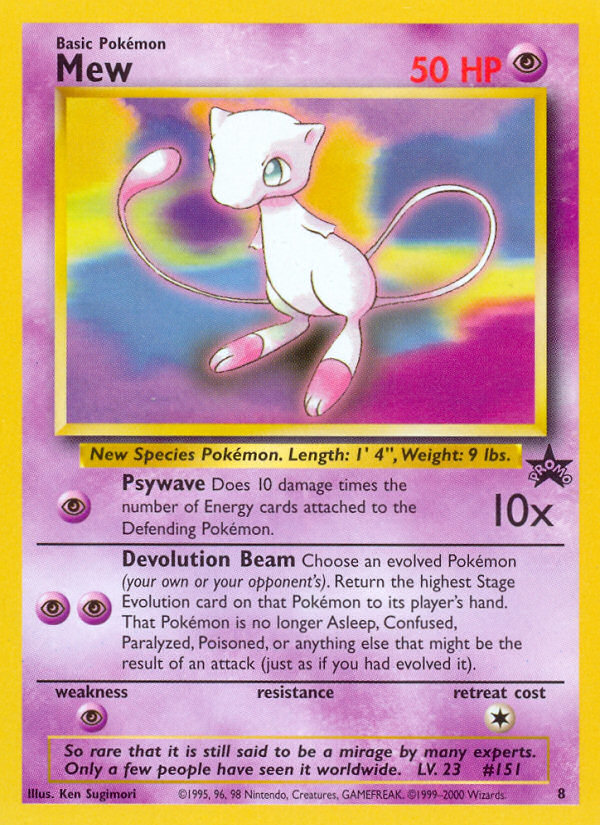 Mew (8) [Wizards of the Coast: Black Star Promos] | Fandemonia Ltd