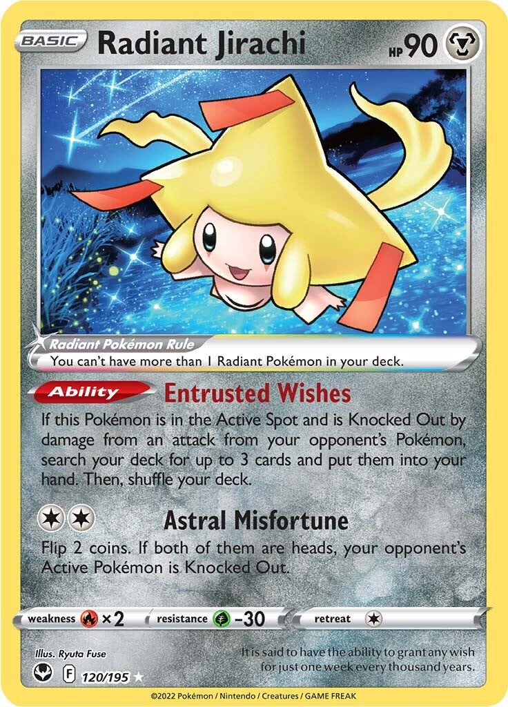 Radiant Jirachi (120/195) [Sword & Shield: Silver Tempest] | Fandemonia Ltd