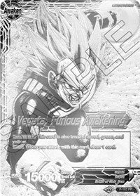 Vegeta // Vegeta, Furious Awakening (Championship Final 2019) (SIlver Metal Foil) (P-163) [Tournament Promotion Cards] | Fandemonia Ltd