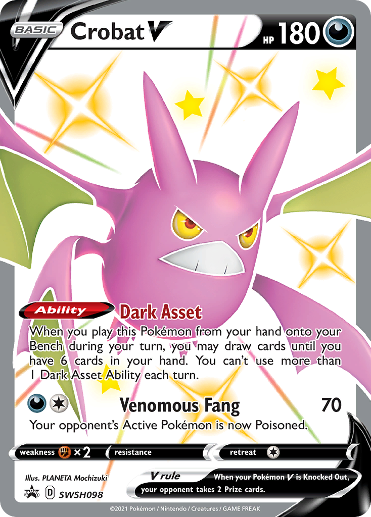 Crobat V (SWSH098) [Sword & Shield: Black Star Promos] | Fandemonia Ltd