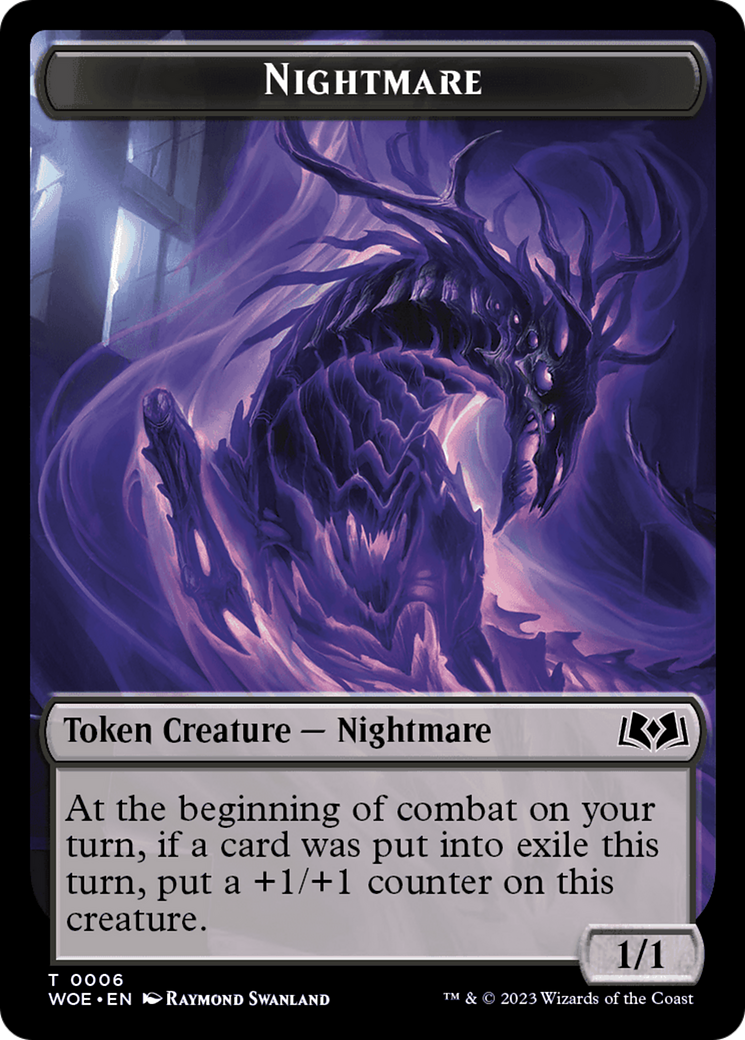 Nightmare Token [Wilds of Eldraine Tokens] | Fandemonia Ltd