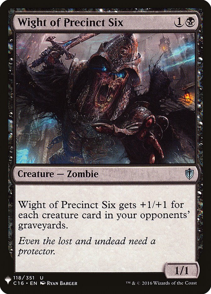 Wight of Precinct Six [Mystery Booster] | Fandemonia Ltd