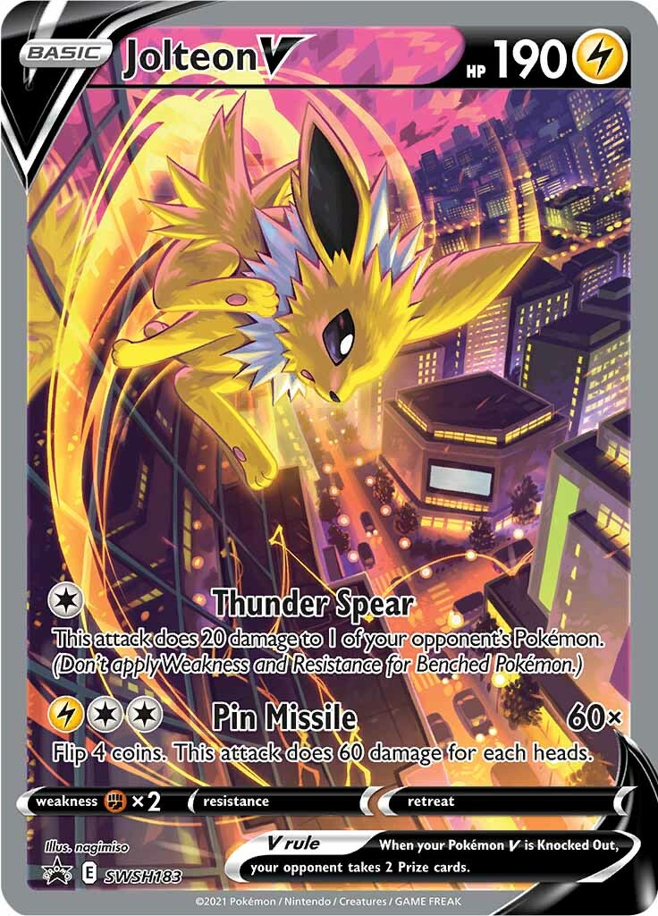 Jolteon V (SWSH183) [Sword & Shield: Black Star Promos] | Fandemonia Ltd