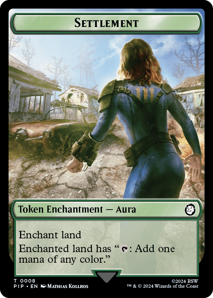 Settlement // Food (013) Double-Sided Token [Fallout Tokens] | Fandemonia Ltd