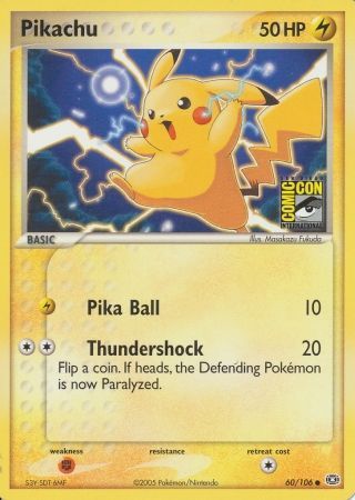 Pikachu (60/106) (2005 San Diego Comic Con) [Miscellaneous Cards] | Fandemonia Ltd