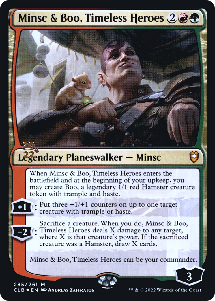 Minsc & Boo, Timeless Heroes (Promo Pack) [The Lost Caverns of Ixalan Promos] | Fandemonia Ltd