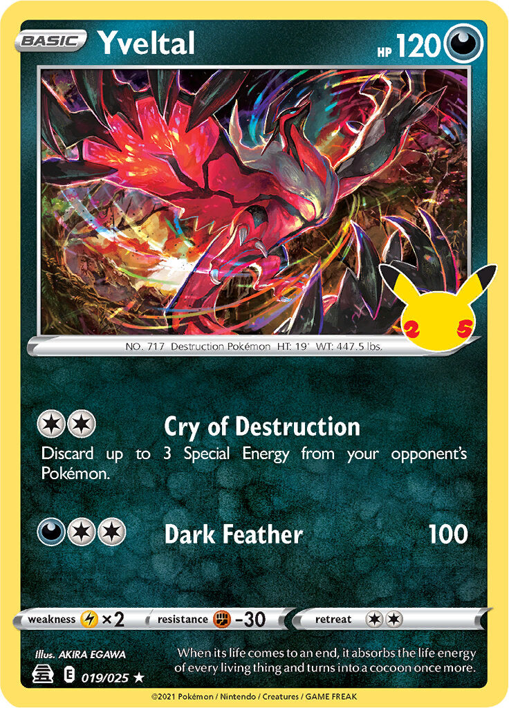 Yveltal (019/025) [Celebrations: 25th Anniversary] | Fandemonia Ltd