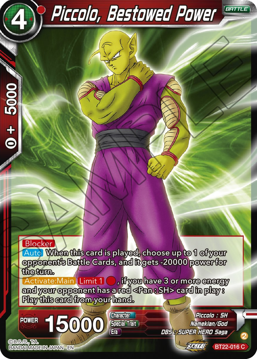 Piccolo, Bestowed Power (BT22-016) [Critical Blow] | Fandemonia Ltd