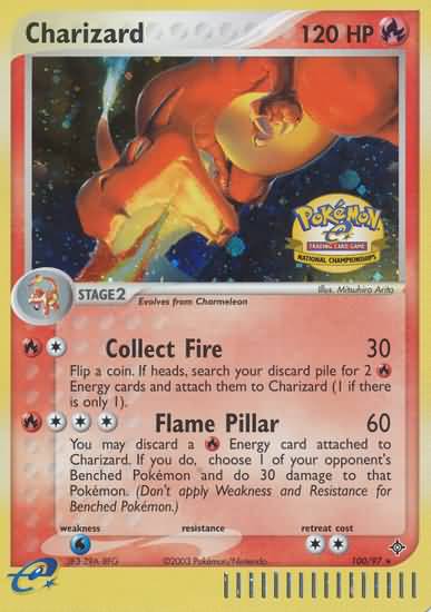 Charizard (100/97) (National Championship 2004) [League & Championship Cards] | Fandemonia Ltd