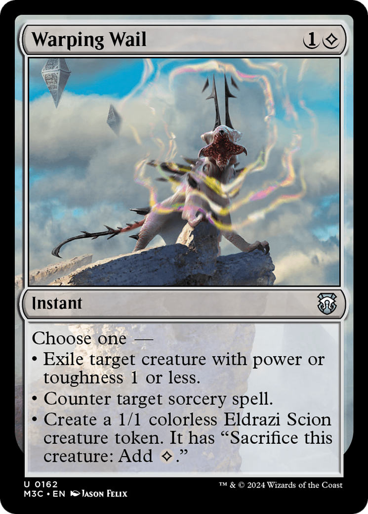 Warping Wail (Ripple Foil) [Modern Horizons 3 Commander] | Fandemonia Ltd