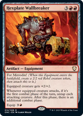 Hexplate Wallbreaker [Phyrexia: All Will Be One Commander] | Fandemonia Ltd