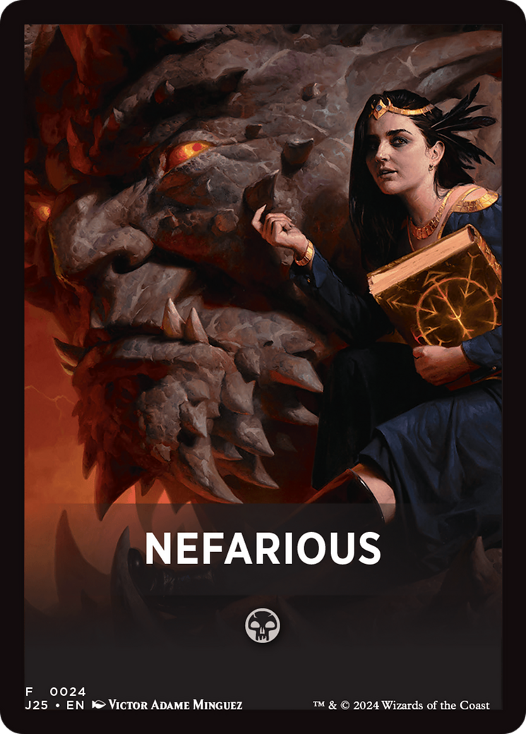 Nefarious Theme Card [Foundations Jumpstart Front Cards] | Fandemonia Ltd