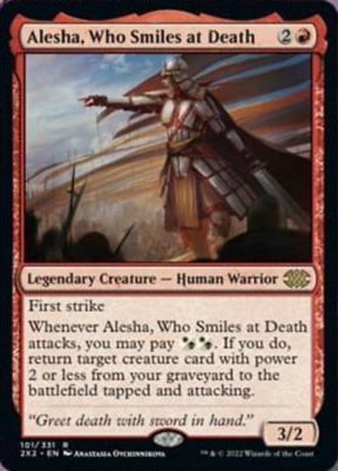 Alesha, Who Smiles at Death [Double Masters 2022] | Fandemonia Ltd